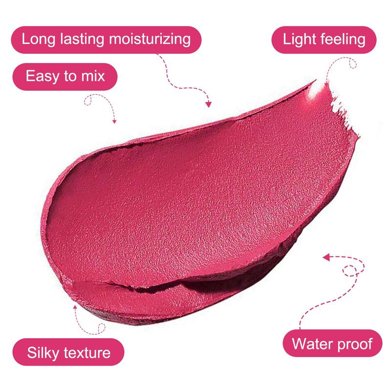 Long Lasting Blush Stick, 1 Count Multi-use Makeup Blush Stick, Cream Blush Stick, for Cheek & Eyes & Lips, Makeup Product for Women & Girls