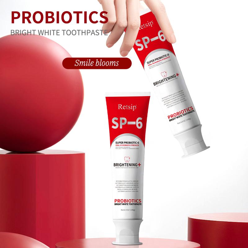 SP-6 Ultra Whitening Toothpaste & Probiotic Toothpaste - Deep Cleaning Care & Fresh Breath (2PCS) - Oral, Cleansing