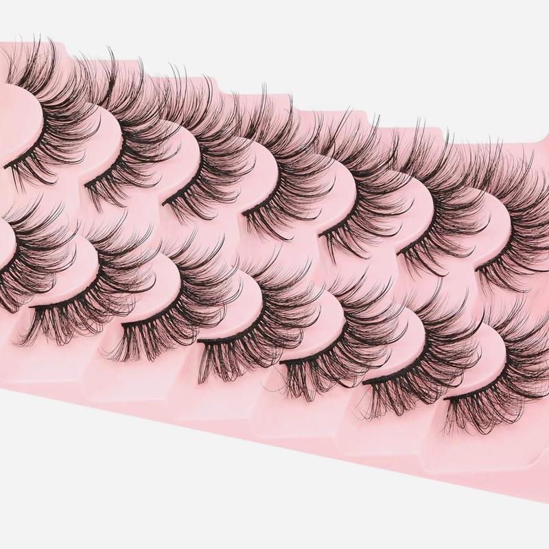 Lightweight Fluffy False Lash Clusters, 7 Pairs Natural False Lash Clusters for Lash Extension, Eyelash Extension Kit, DIY Individual Lash Kit, Lashes Extension Kit