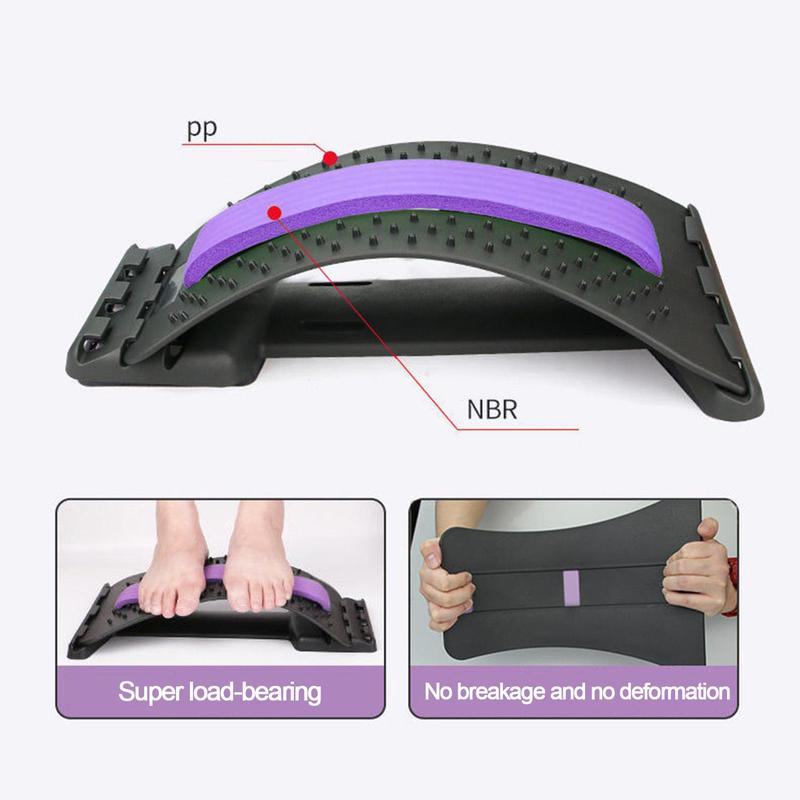 Adjustable Back Massager, Back Stretcher, Back Massage Board, Fitness Equipment Accessories for Home Gym