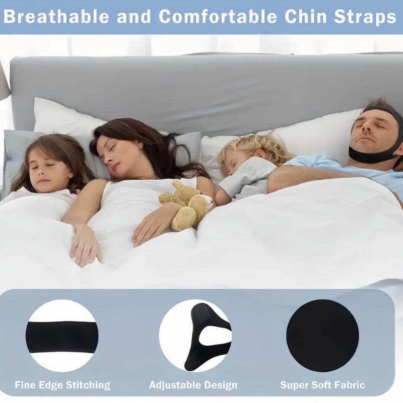 Adjustable Anti Snoring Chin Strap, Effective Chin Strap for CPAP Users, Suitable for Snoring, Anti Snoring Device, Can Prevent Men and Women from Snoring, Christmas Gift