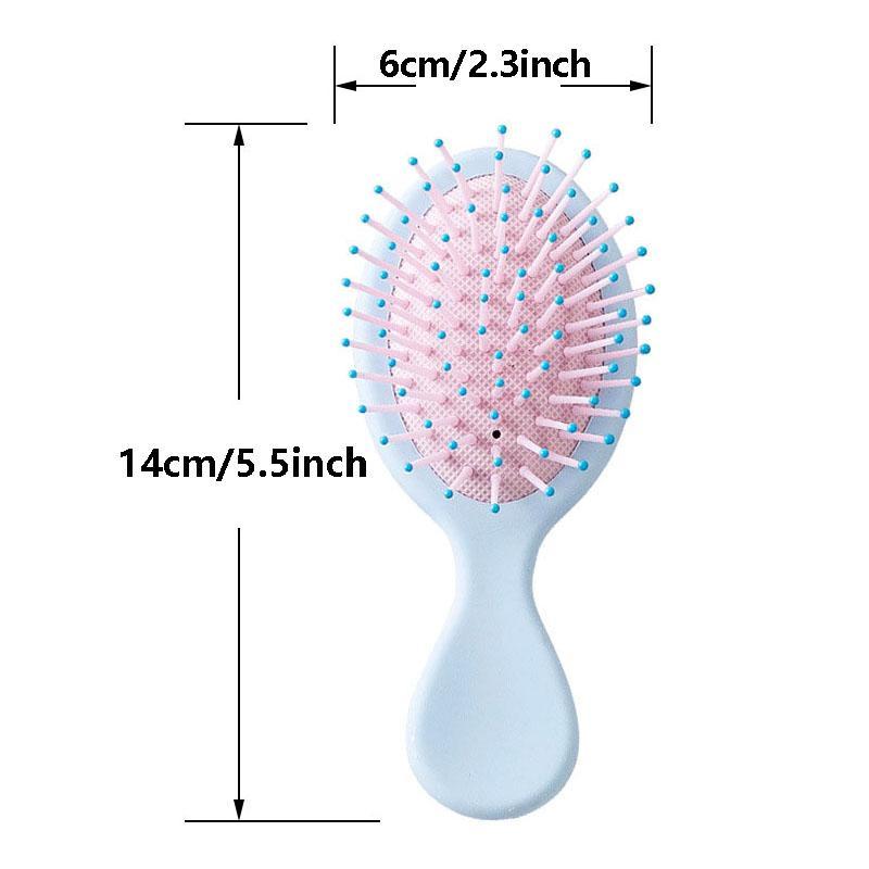 Portable Air Cushion Comb, Cute Mini Massage Comb, Hair Care & Styling Tool For Women & Girls