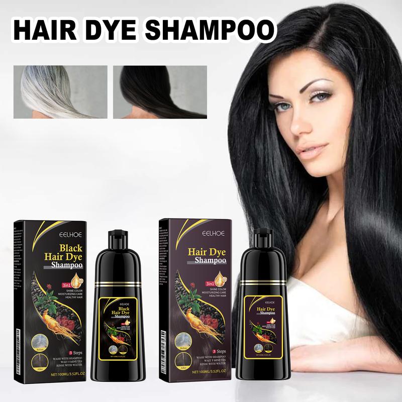 Hair Dye Shampoo-Black Hair Color Shampoo Instant 3 in 1 +99% Gray Hair Coverage - Herbal Ingredients - Multiple Colors Available Haircare