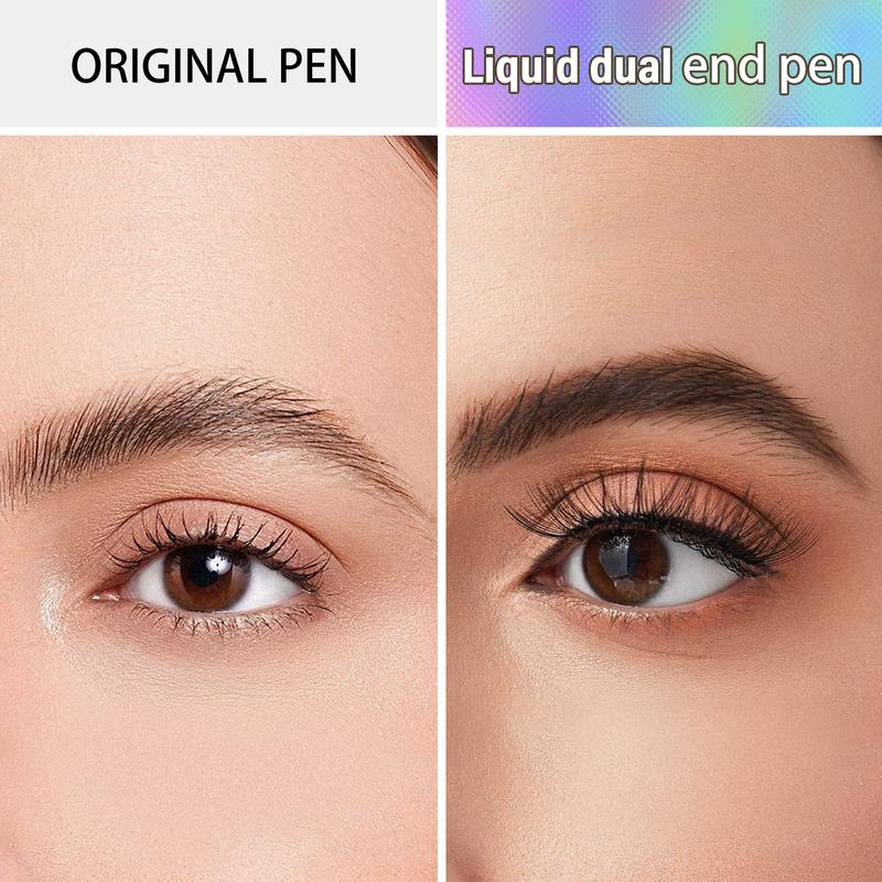 Curved Eyebrow Pen with Micro-Fork-Tip Applicator - Natural-Looking Brows, Long-Lasting Makeup Cosmetic, Waterproof, 5 Color Choices