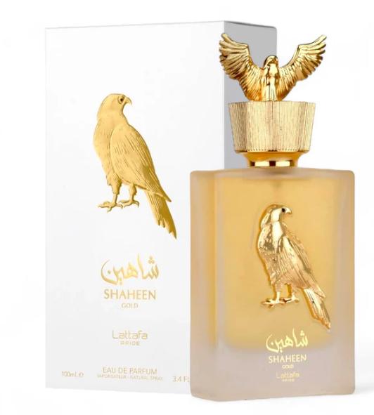 Shaheen Gold By Lattafa Pride Eau de Parfum fo rmen 3.4 Oz