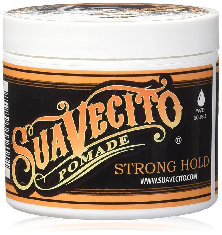 Suavecito Pomade Firme (Strong) Hold 4 oz, 1 Pack - Pomade For Men - Medium Shine Water Based Wax Like Flake Free Hair Gel - Easy To Wash Out -