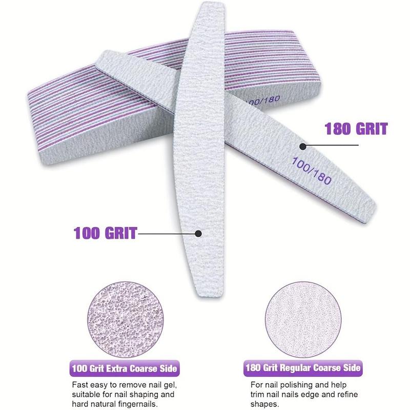 Double-sided Nail File, 25pcs Nail Polishing Strip, Professional Manicure Tool for Beauty Salon