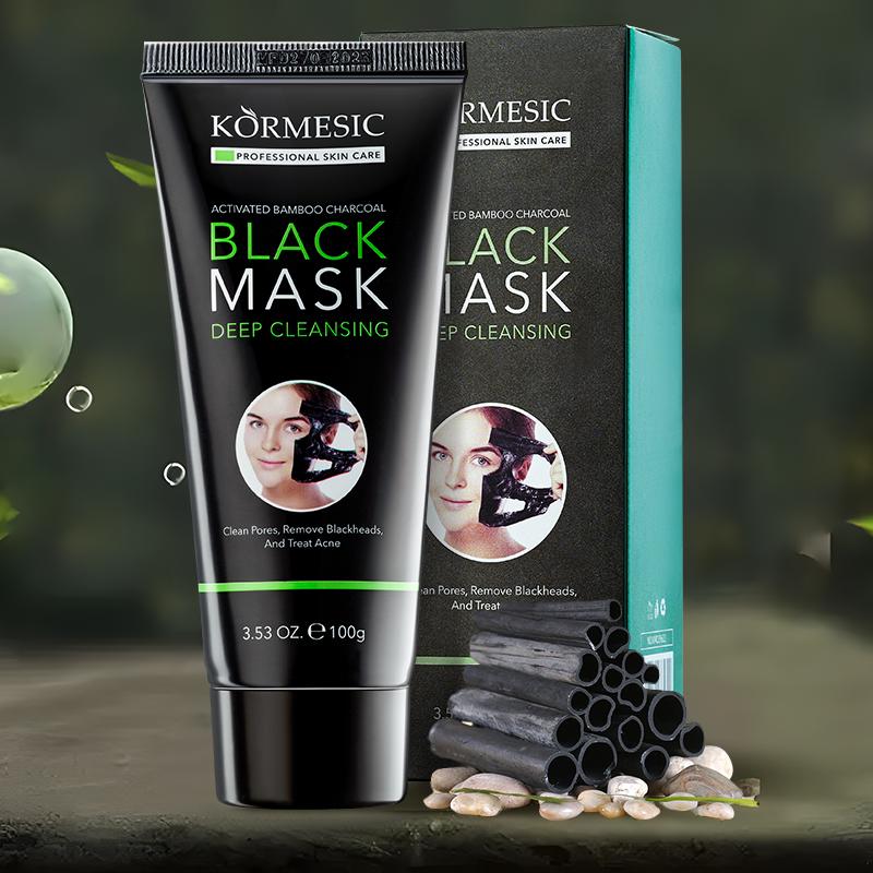 Bamboo Charcoal Blackhead Remover Mask Deep Cleansing Purifying Blackhead Peel-off Facial Mask 100g Unisex Skincare Blackhead Removal Smooth Clear Exfoliant Gentle Face Mask Skin Repair Comfort Pore Moisturize blackhead Removal products