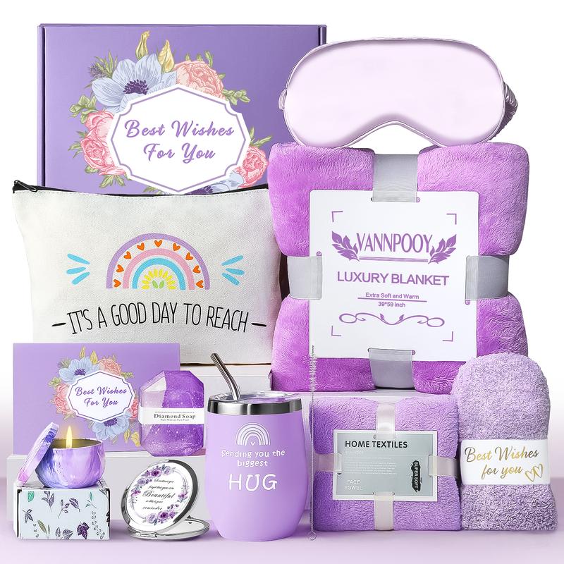 Christmas Gifts for Women, Best Friend Birthday Gifts for Women Friendship Gift Basket, Spa Self Care Package Kit, Feel Better Gift Set, Anniversary Retirement Thinking of You Gift Box for Mom Sister Wife,