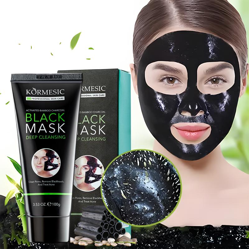 Bamboo Charcoal Blackhead Remover Mask Deep Cleansing Purifying Blackhead Peel-off Facial Mask 100g Unisex Skincare Blackhead Removal Smooth Clear Exfoliant Gentle Face Mask Skin Repair Comfort Pore Moisturize blackhead Removal products