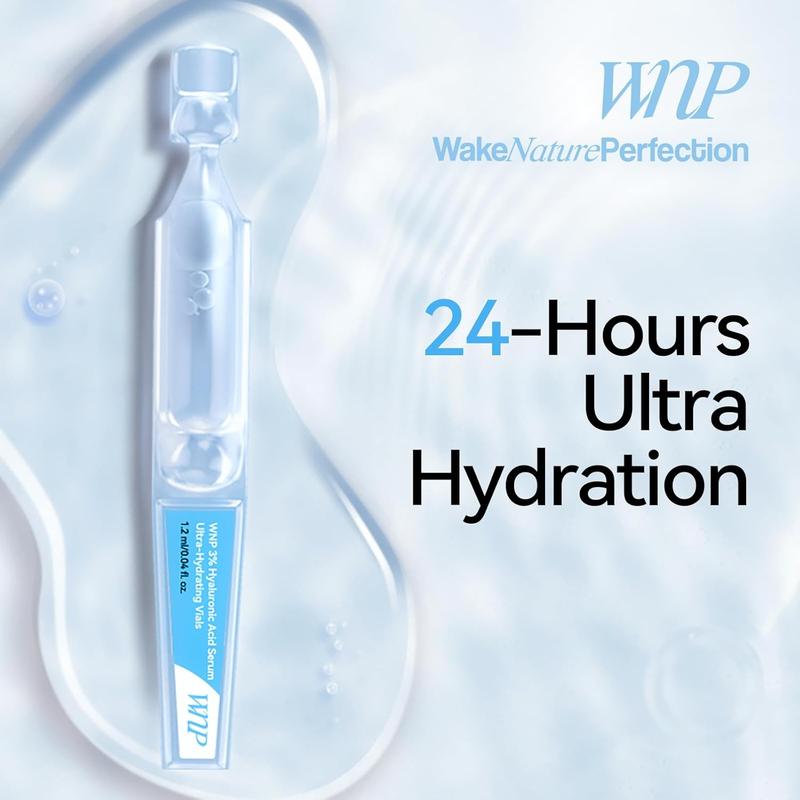 WNP 3% Hyaluronic Acid Serum Ultra-Hydrating Vials, Hyaluronic Acid Tubes, Ultra Hyaluronic Acid Tubes 30pcs Box, Glass Skin Ultra-Hydrating Serum