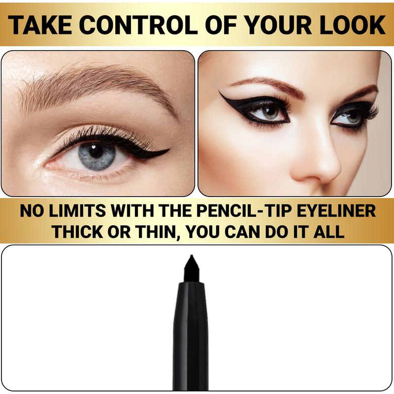 Bold Beautiful Cosmetics Gel Eyeliner Pencil Waterproof and Smudge-Proof Black Eye Makeup Stick liner Sensitive Eyes Friendly matte eyeliner