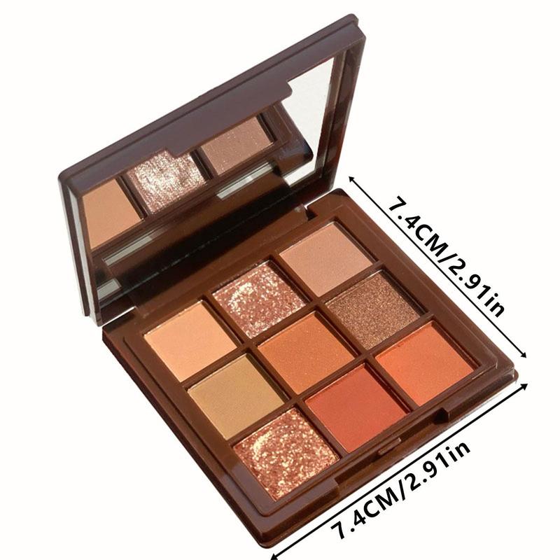 9 Colors Eyeshadow Palette, Makeup Palettes with Mirrors For Women & Girls