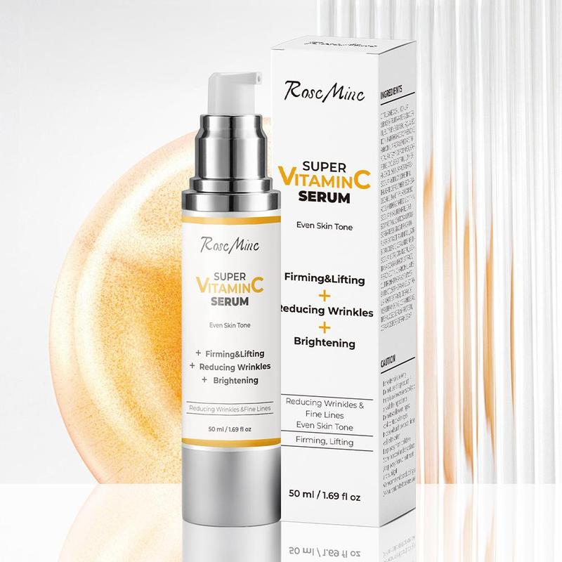 50ML Vitamin C Serum, Moisturizing & Brightening Facial Essence, Hydrating Facial Serum, Face Lotion for Women & Men