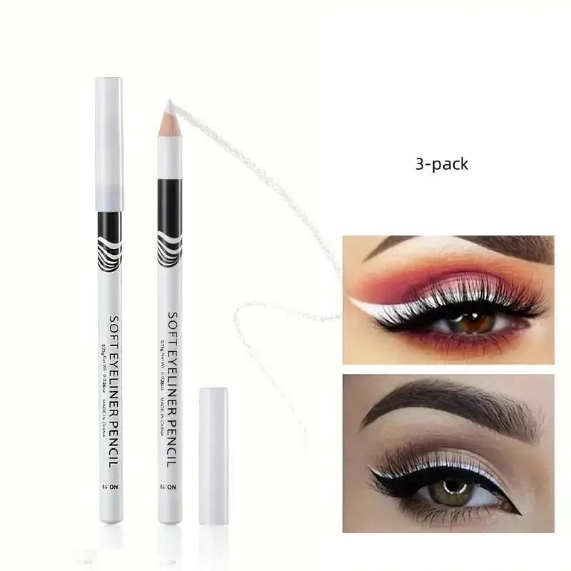 Waterproof Long-lasting Eyeliner, 3pcs set Quick Drying Eyeliner Pen, Easy to Apply for Eye Makeup, Professional Daily Makeup Accessories