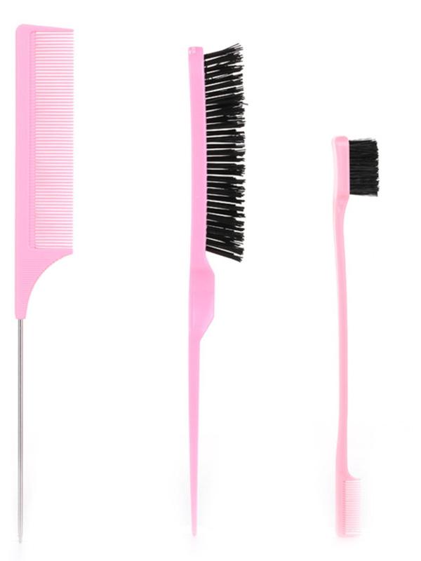 Hair Styling Comb Set, Hair Styling Tool Set, Including Hair Comb, Pointed Tail Comb, Eyebrow Brush, and Hair Pin, Professional Hair Salon Tools & Accessories