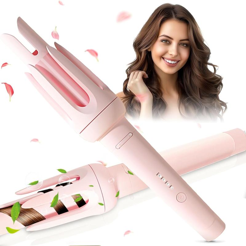 [blackfriday sale]Auto Hair Curler, Automatic Curling Iron with 4 Temperature & 3 Timer, Automatic Shut-Off, Anti-Scald, Anti-Tangle Rotating Curling Wand for Hair Styling