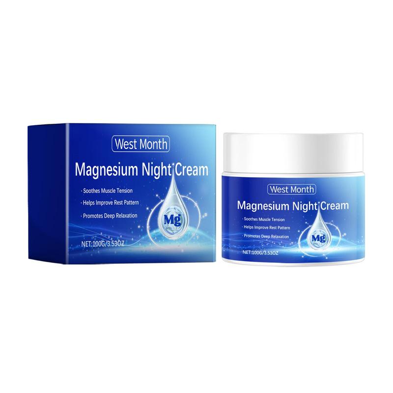 Magnesium Sleep Cream, 1 Box 2 Boxes Magnesium Night Cream, Body Moisturizer for Women & Men, Hydrating Body Care Product for Daily Use