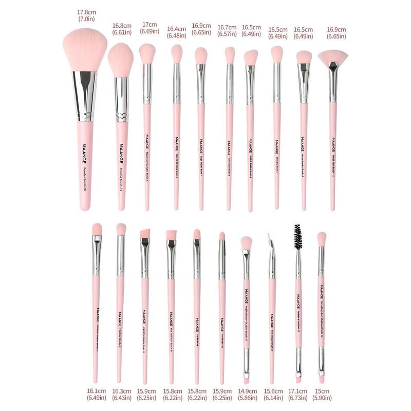 Professional Makeup Tool Set, 35pcs set Makeup Brush & Powder Puff & Headband & Wristband & Sponge Set, Portable Makeup Tools with Soft Fiber