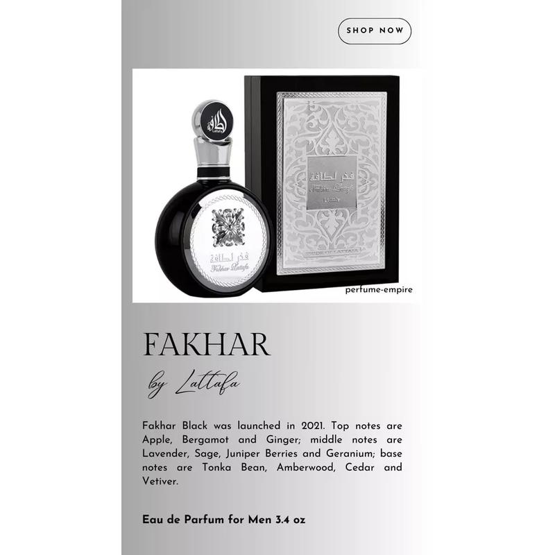 Fakhar by Lattafa cologne for men EDP 3.3   3.4 oz New in Box