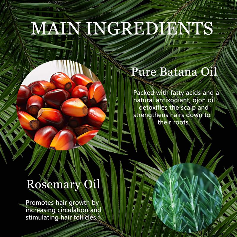 Tgideas Rosemary & Batana Oil -Blended with Jojoba & Argan Oil-Organic Essential Oil for Hair Haircare Daily Repairing Restore Moisture Vitamins