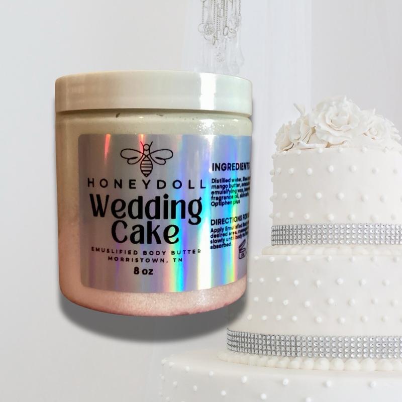 Wedding Cake Emulsified Body Butter - shimmering Body Butter - Moisturizing - Body Care