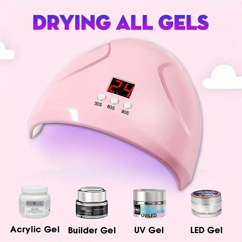 36W High-Speed LED UV Nail Lamp - Quick Drying, Auto Sensor, Timers, and USB Powered for Home Salon or Personal Nail Care - Safe, Energy Efficient, and Portable