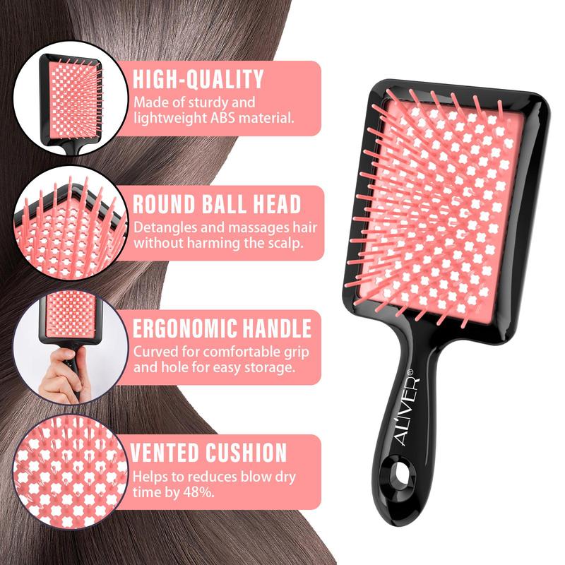 Hollow out Hair Brush, Scalp Massage Comb, Hair Detangling & Styling Tool for Women & Men, Household Hair Care Products