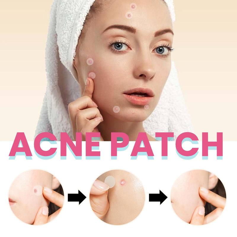 Hydrocolloid Acne Patches, 1 Box Transparent Round Acne Patches, Facial Skin Care Products for Women & Men