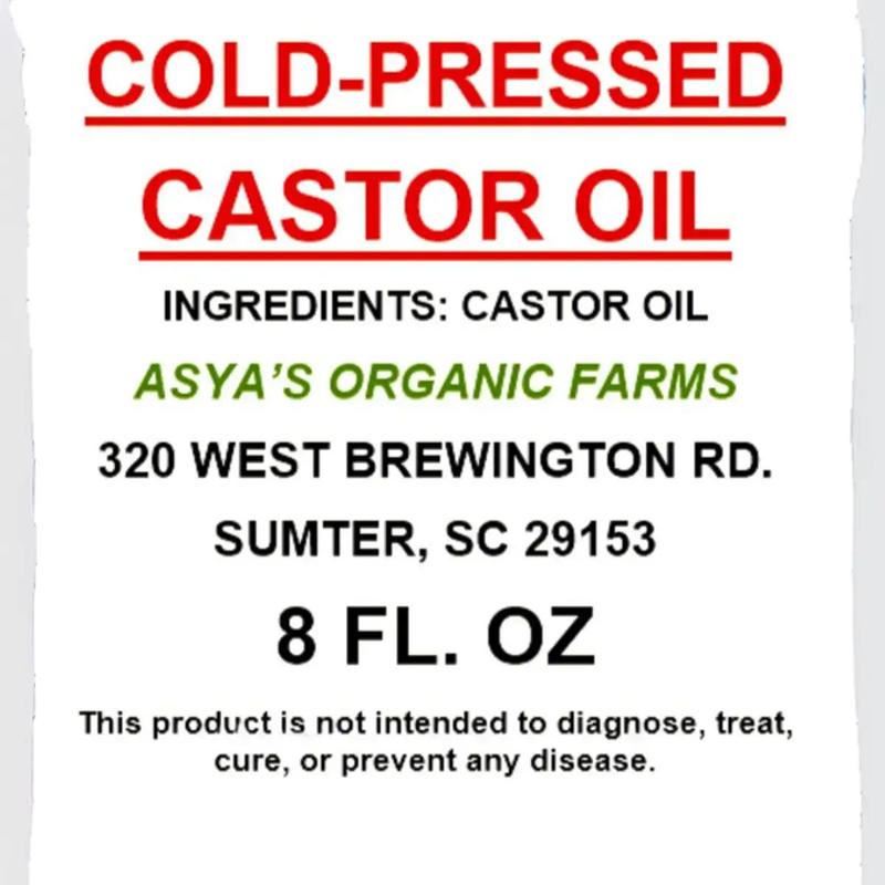 Cold-Pressed Castor Oil 8oz