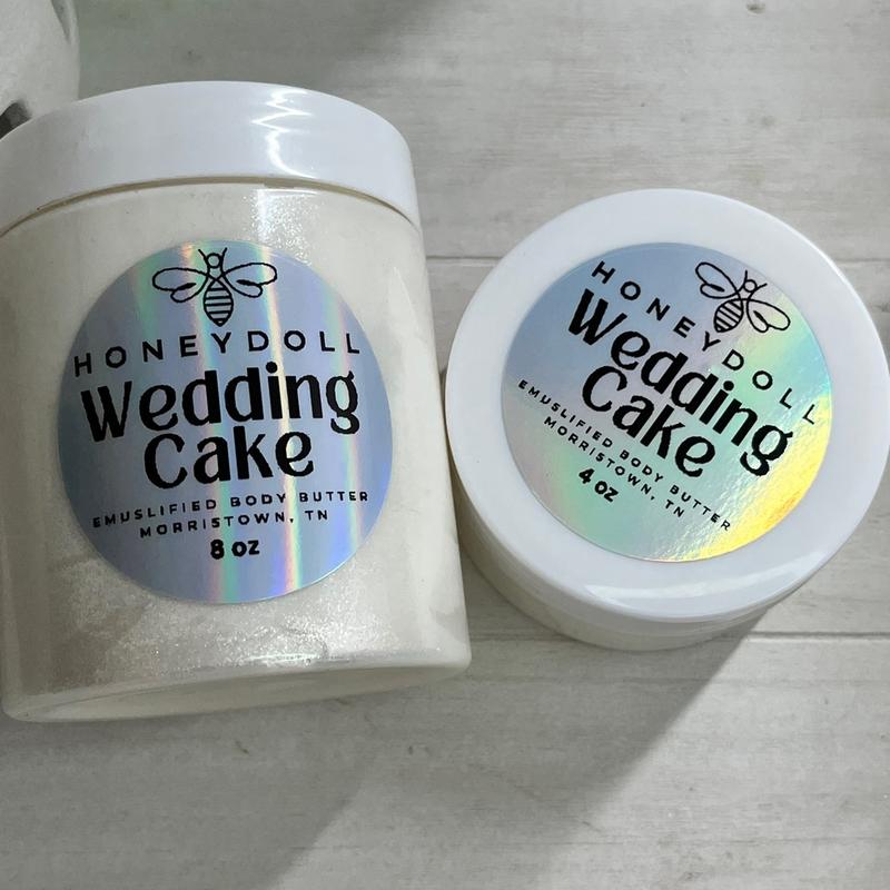 Wedding Cake Emulsified Body Butter - shimmering Body Butter - Moisturizing - Body Care