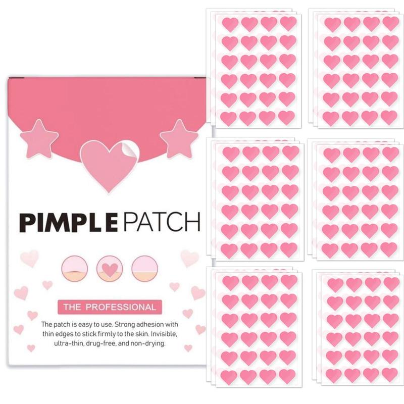 Heart Shaped Hydrocolloid Acne Patch, 240pcs box Acne Covering Sticker for Men and Women, Skin Care Product for All Skin Types