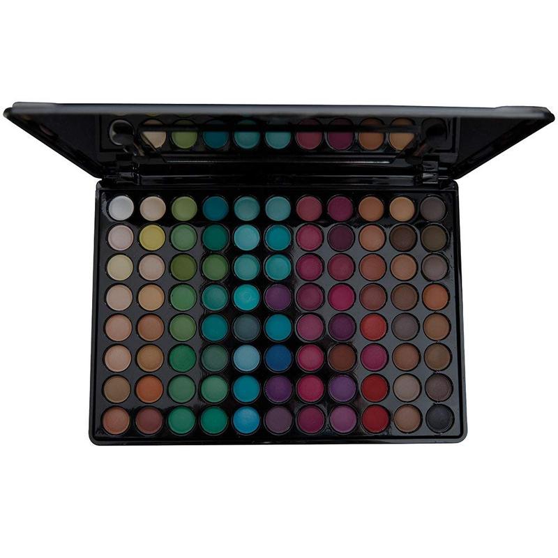 Bebeautiful Professional Makeup Eyeshadow with Applicators, 88-Color Palette, Matte