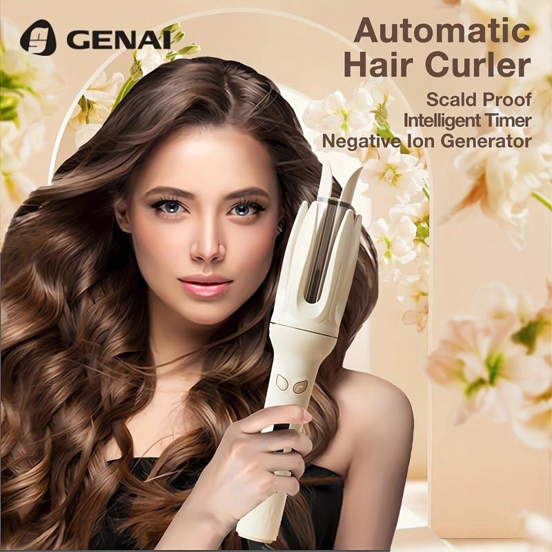 Pin and Curl Automatic Hair Curling Iron, 28mm Barrel for Effortless Curls & Waves, 4 Temperature Modes, Preset Settings for Different Hair Textures, Auto Power Off for Safety & Tangle Prevention