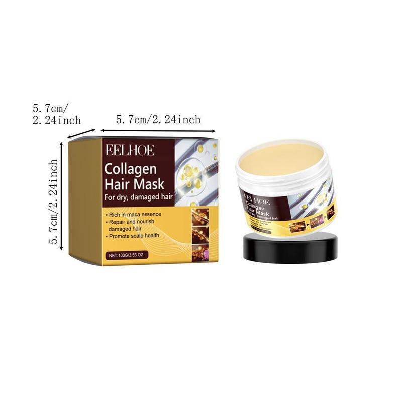 Keratin Hair Mask & Hair Care Essential Oil, 2 Counts set Moisturizing and Nourishing Hair Mask for Dry and Damaged Hair, Suitable for Men and Women, Christmas Gift