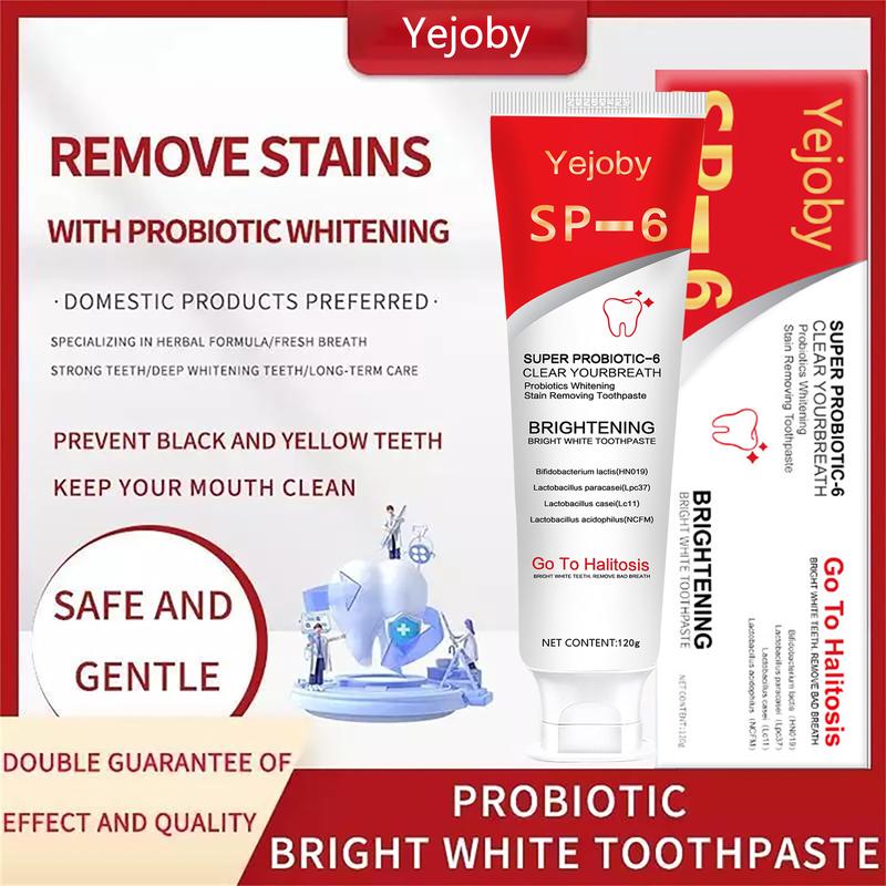 2024 Sp-6 Ultra Whitening Toothpaste,Probiotics Bright White Toothpaste,Sp 6 Toothpaste,Ultra Whitening Toothpaste Sp-6,Sp-6 Probiotics Whitening Toothpaste,Fresh Breath