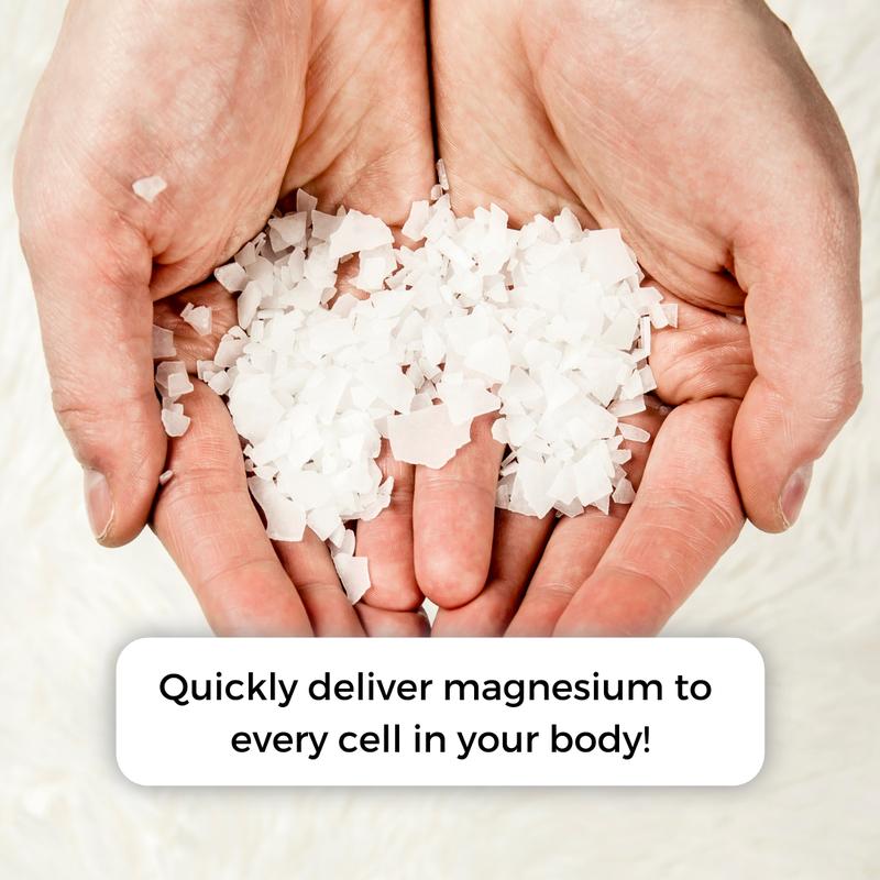 Rooted In Magnesium Soaking Salts | High Concentration Pure Zechstein Magnesium Chloride Flakes | Magnesium Foot, Bath Soak | DIY Magnesium Spray | Muscle Soreness, Tension, Promotes Sleep Body Care Comfort Skin Repair Restore Comfort magnesium body