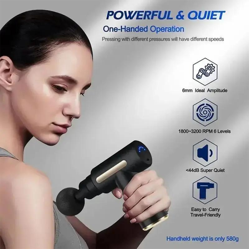 Multifunctional Electric Massager: Professional  Device for Anywhere Comfort  gun percussion massage