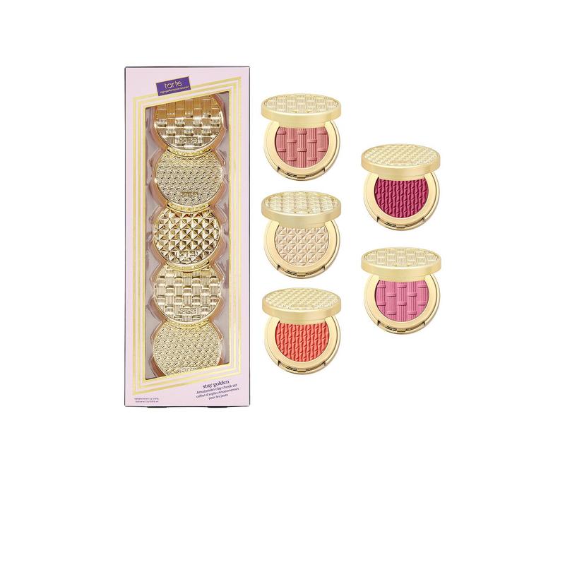 tarte Stay Golden ian Clay Cheek Set in Pinks & Corals