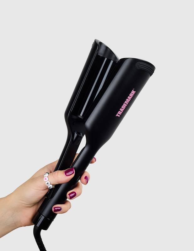 Trademark Beauty Babe Waves X 2 Barrel Curling Iron Hair Waver, 1.25