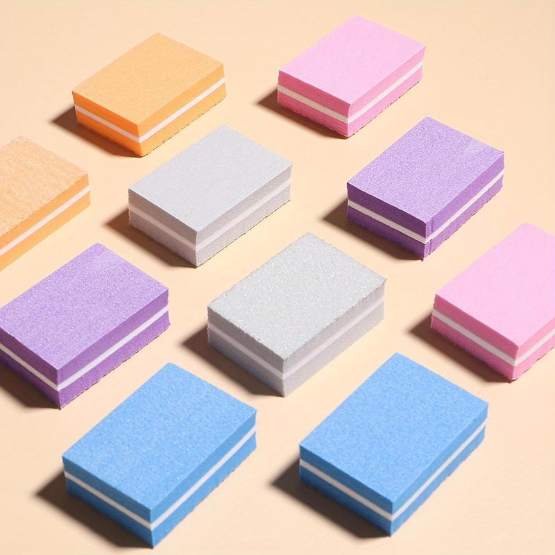 Square Nail Art & Nail Care Nail Files Blocks, 10pcs Multicolor Nail Art Sponge Block, Nail Polishing Block, Nail Polish Nail File Sponge Block, Nail Art Tool, Nail Polish Set Nail Care Manicure Kit