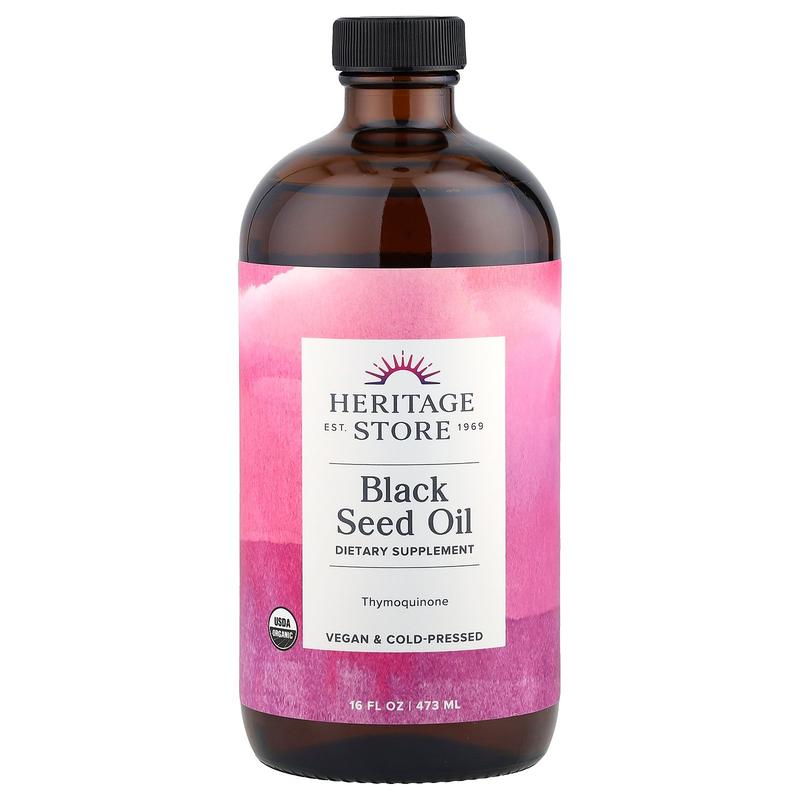 Heritage Store Black Seed Oil, 16 fl oz (473 ml)