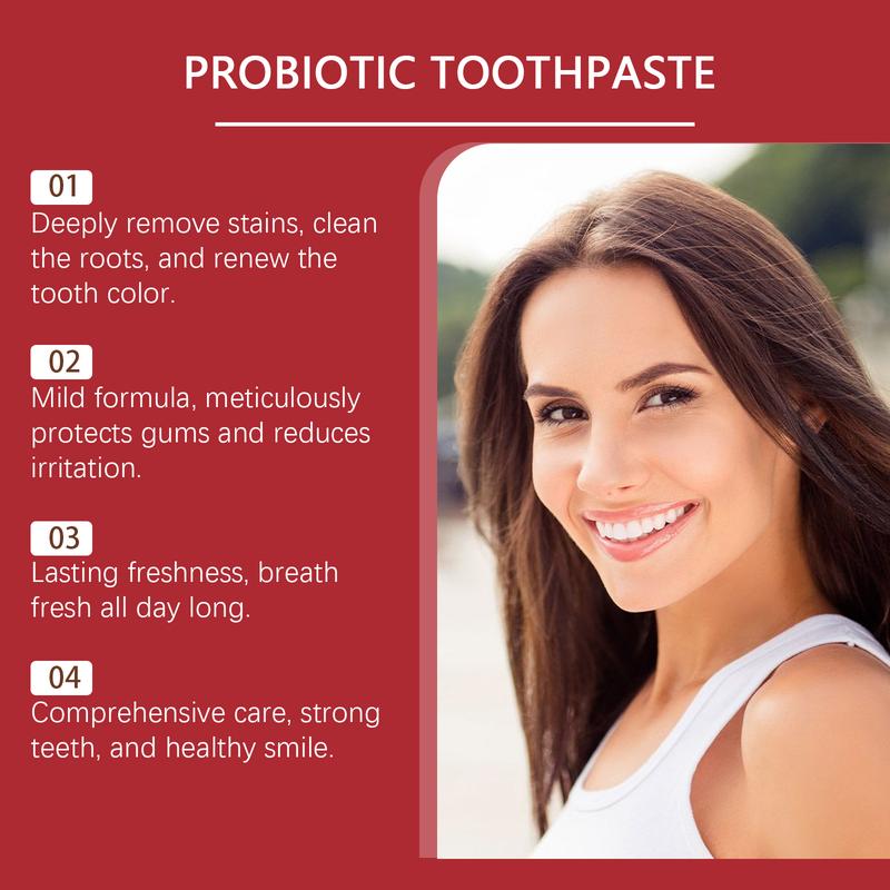 ANEELHOE Probiotic toothpaste Clean odor dirt Care for teeth Clean teeth Care Daily care toothpaste