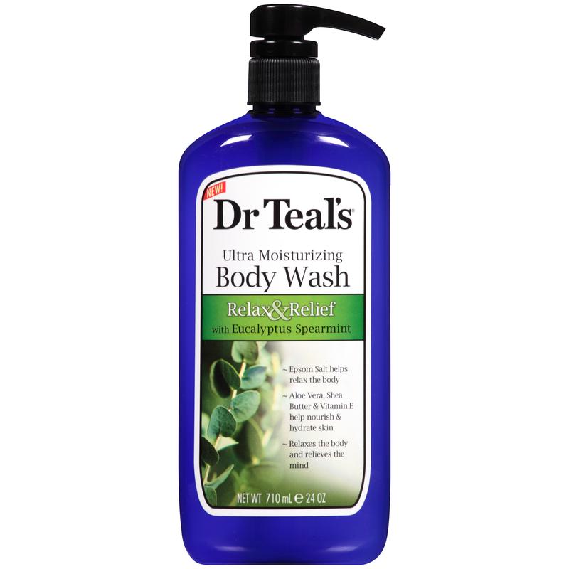 Dr Teal's Body Wash Relax and Relief with Eucalyptus Spearmint, 24 fl oz