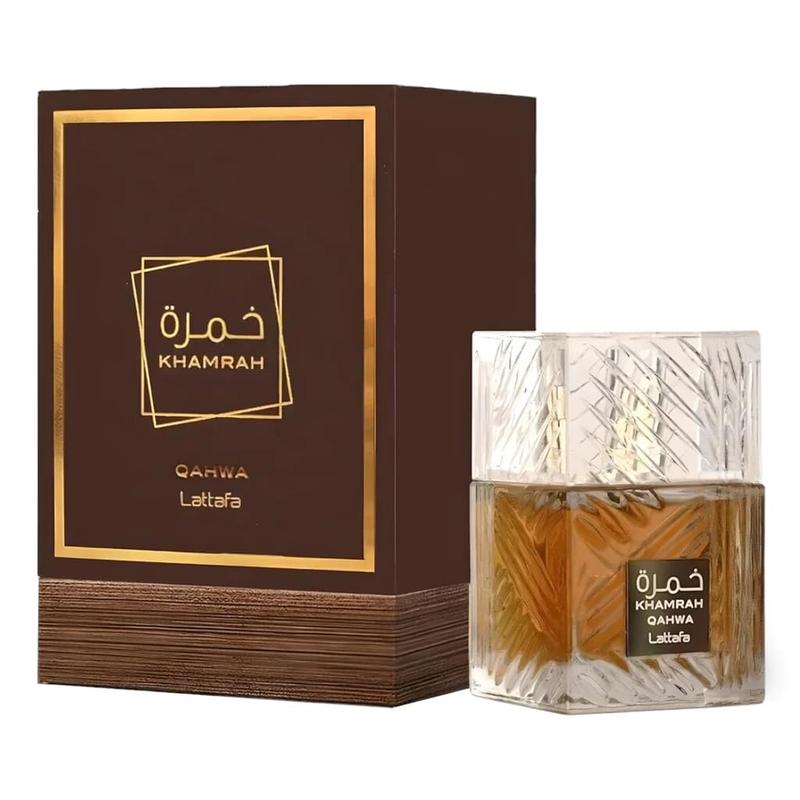 Lattafa Khamrah Qahwa EDP Perfume Unisex Spray 3.4 Oz Coffee Scented Aroma