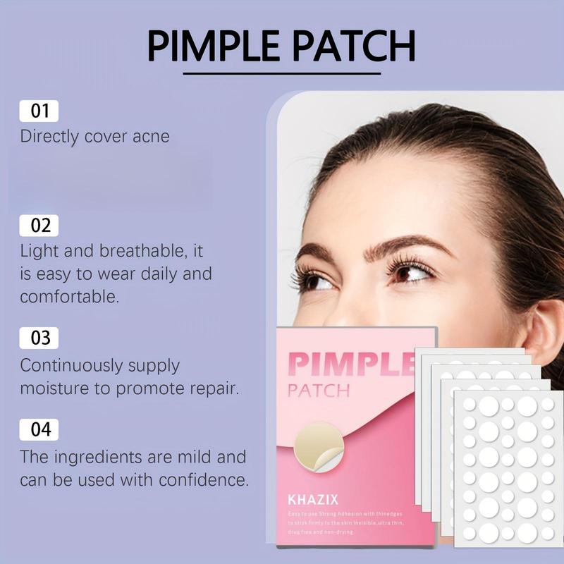 Acne Patches, Invisible Hydrocolloid Acne Cover Patches, Facial Blemish Concealer Stickers, Skin Care Products for Women & Men, Christmas Gift