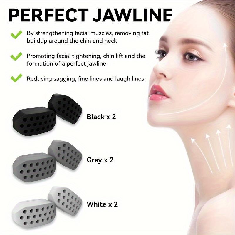 Jawline Muscle Trainer, 1 Pair Silicone Jawline Muscle Trainer, Facial Muscle Trainer for Men & Women, Mouth Breather Jaw Line