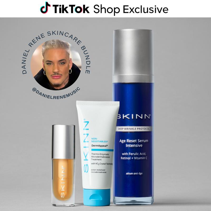 Daniel Rene Skincare Bundle - Live Exclusive! - Includes Age Reset Serum, DermAppeal, Lip Oil - $119.50 Value