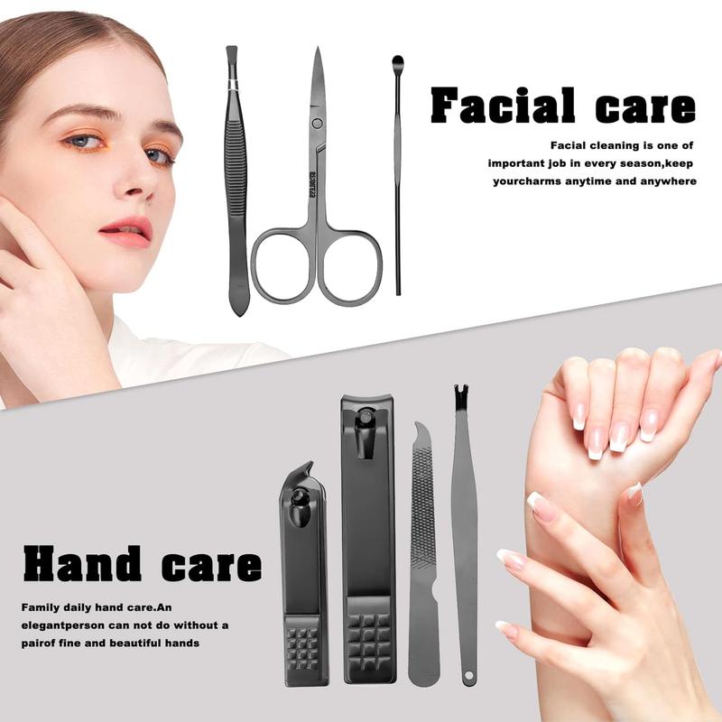 Manicure Set for Men Gifts for Dad Husband Men Stocking Stuffer for Men Boys Gifts for Men Tools for Men Mens Grooming Kit Stocking Stuffers Under 10 Dollars Womens Gifts for Christmas Nail Nail Care