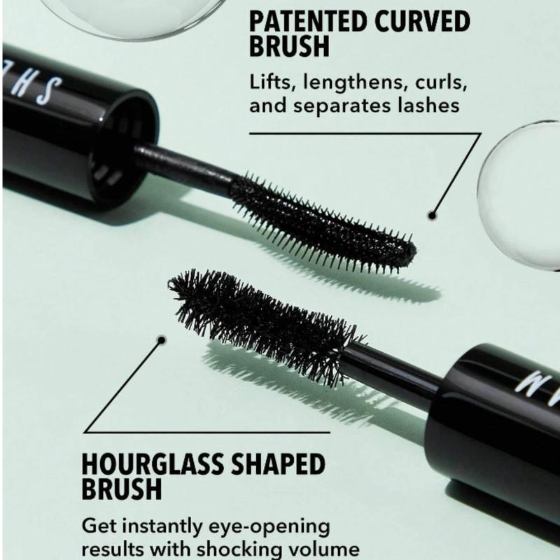 SHEGLAM All-In-One Volume & Length Mascara - Waterproof Dual-Ended Brush for Lengthening, Curling, and Thick Lash Lifting - Long Lasting Eye Makeup for Black Friday Party